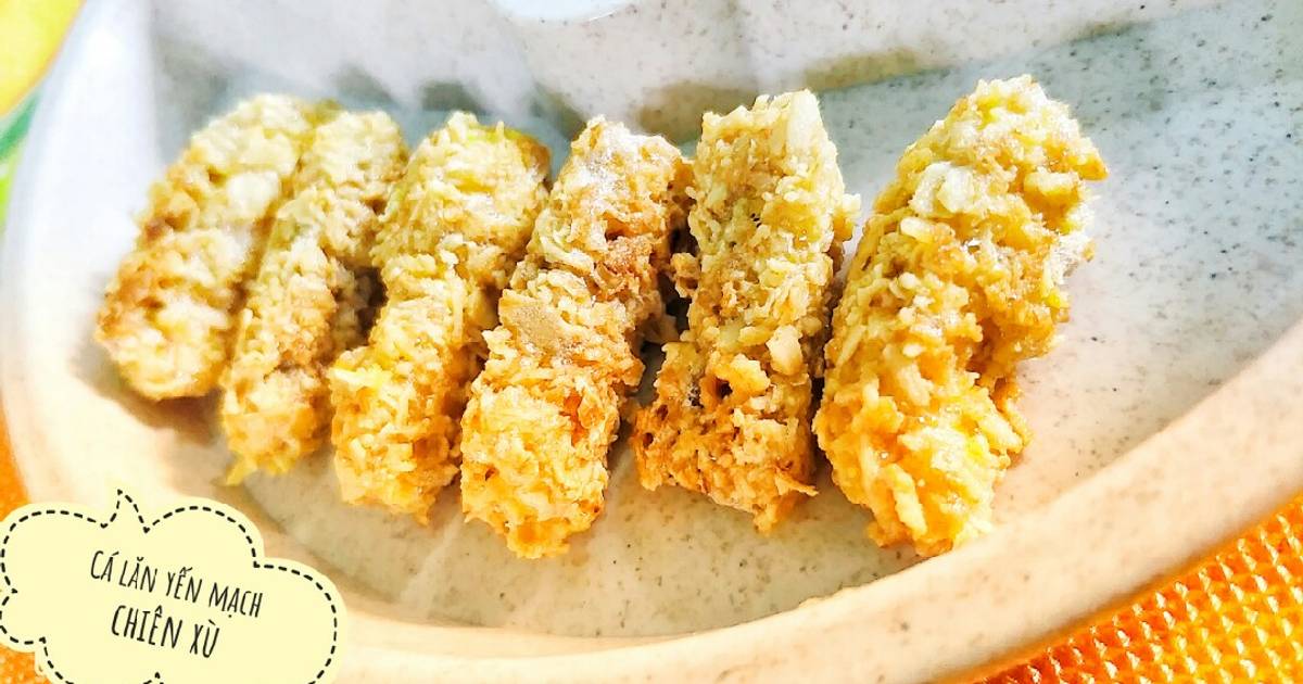 Cá lăn yến mạch chiên xù
