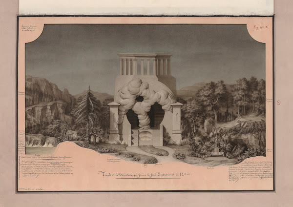 Temple de la devination qui forme le fond septentrional de lElisée 1777 1825