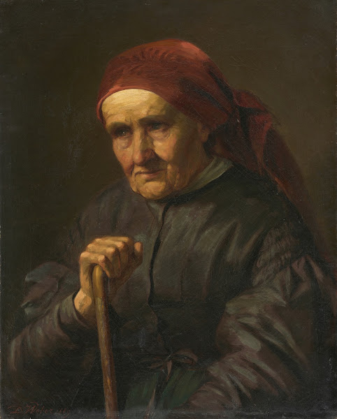 Portrait of an Elderly Peasant Woman 1869
