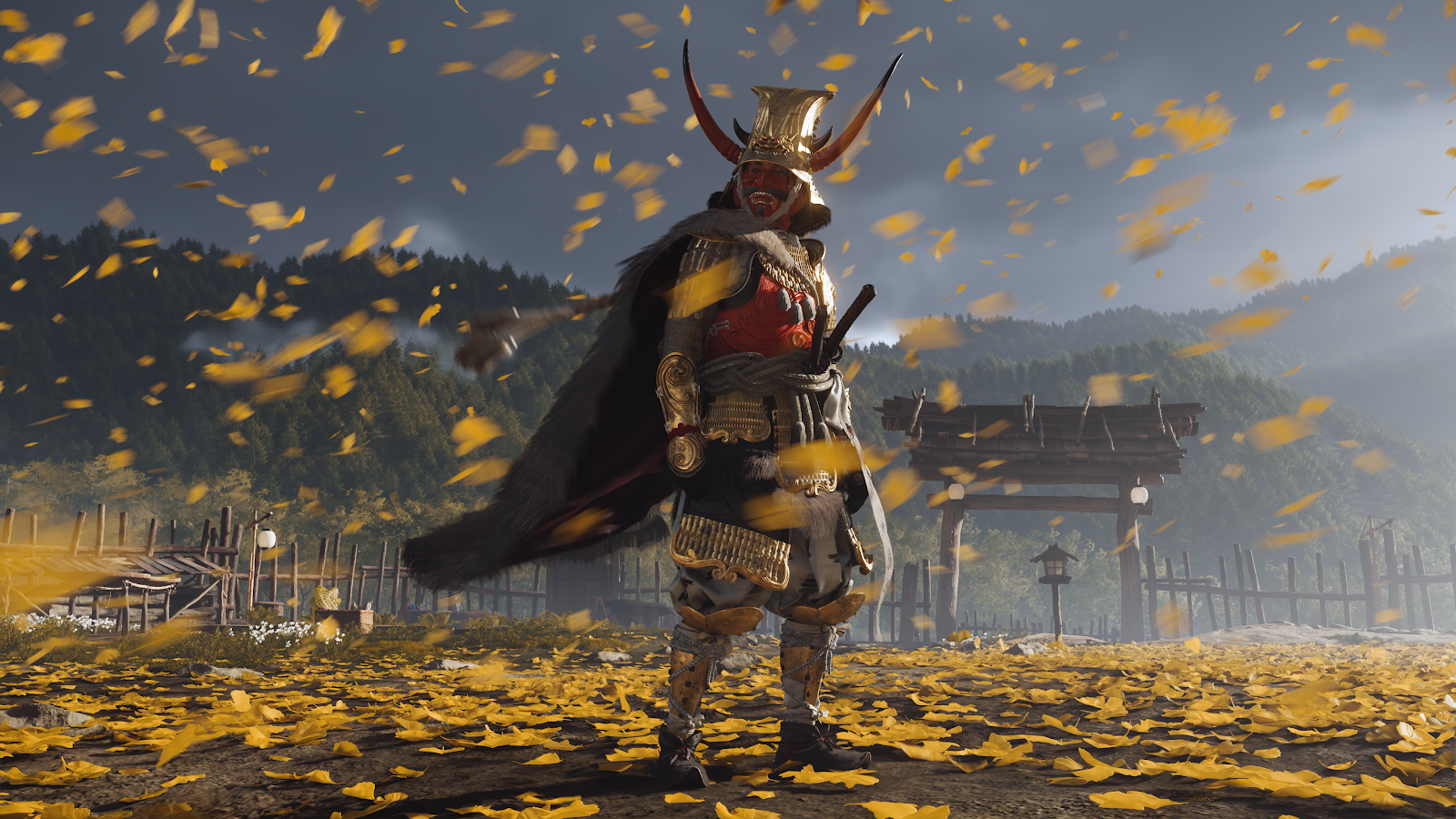 Jin Sakai From Ghost Of Tsushima - Cinematic Game Art 4K Wallpaper (3840x2160)