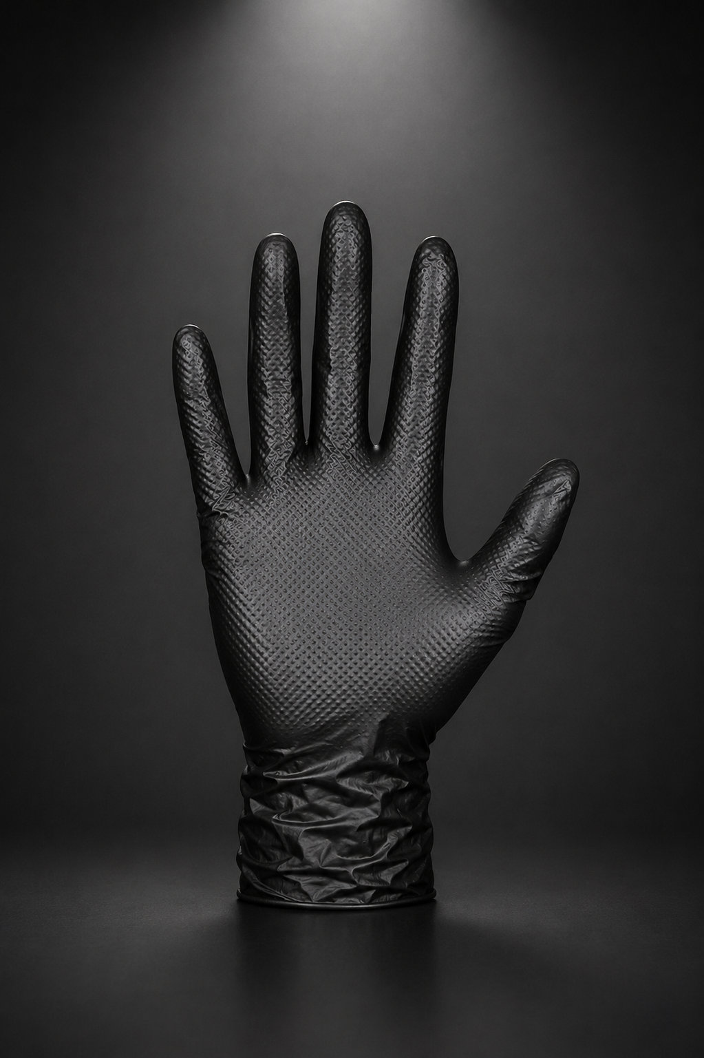 Guantes nitrilo negro texturizado (caja 100)