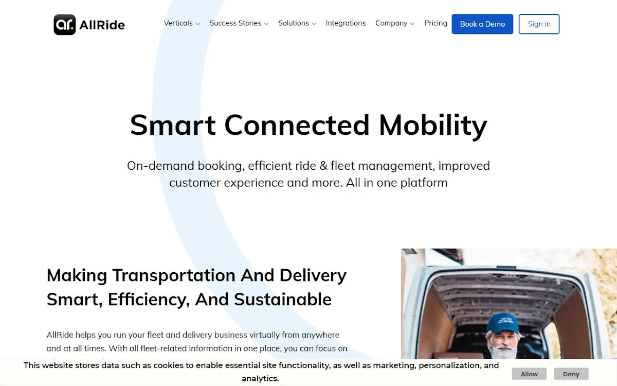 Captura de AllRide Apps