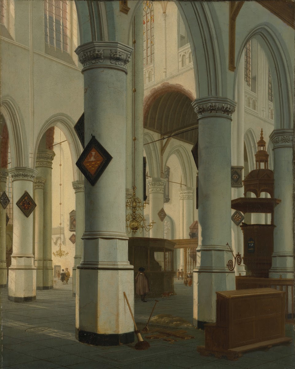 Interior of the Oude Kerk Delft 1660
