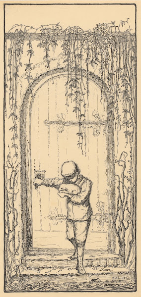 Jongen met kat bij een deur 1887   1916