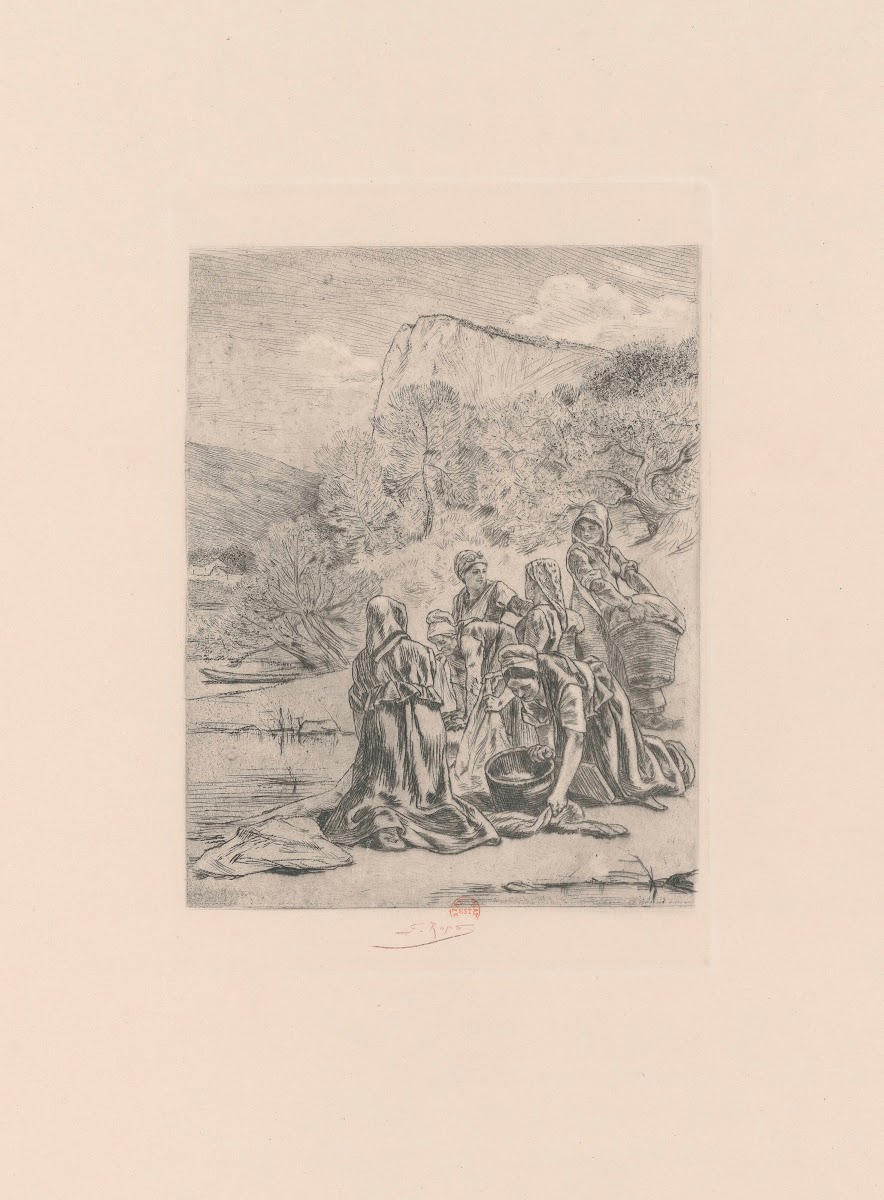 La buée dautomne en Ardennes les laveuses 1874