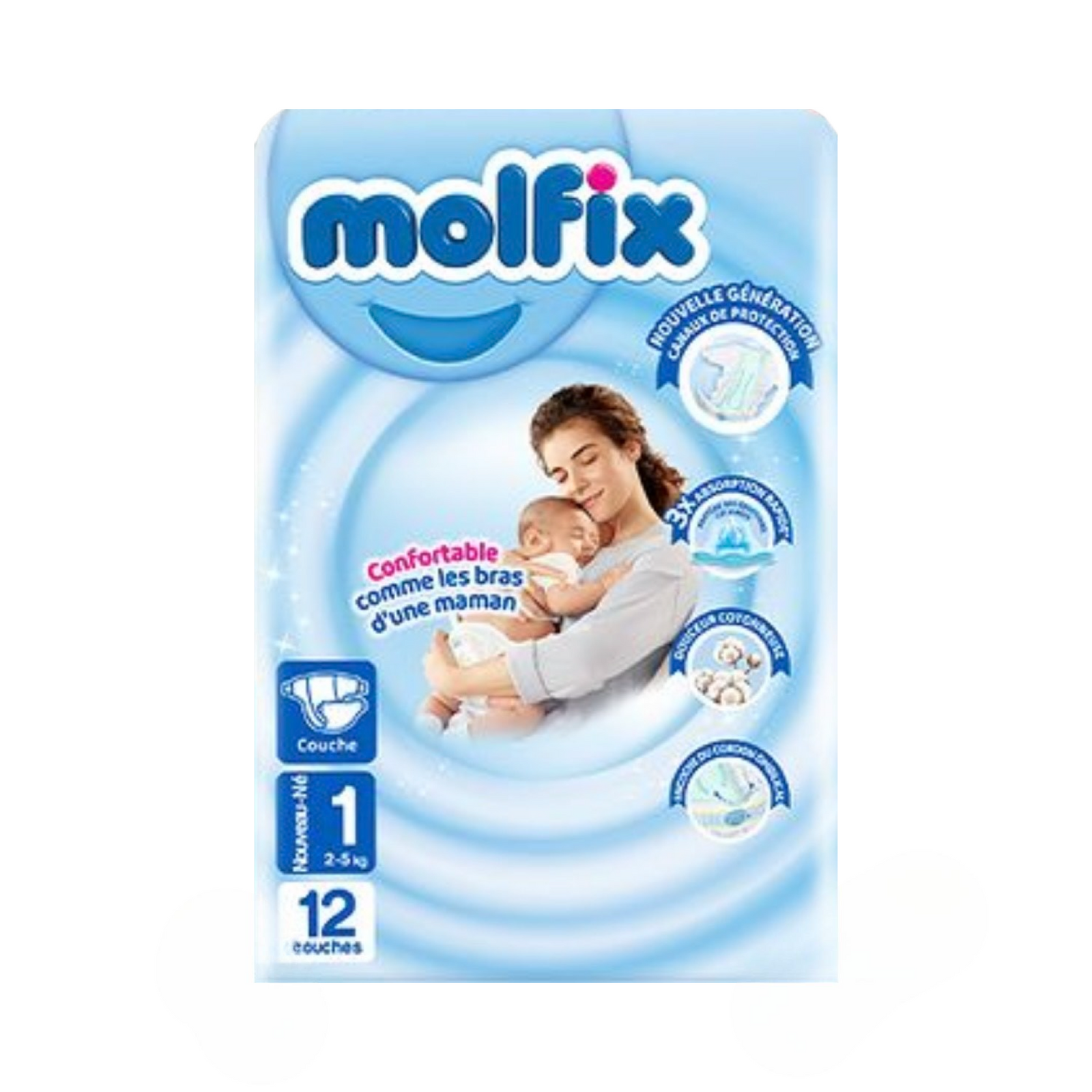 COUCHE MOLFIX N°1    B/12