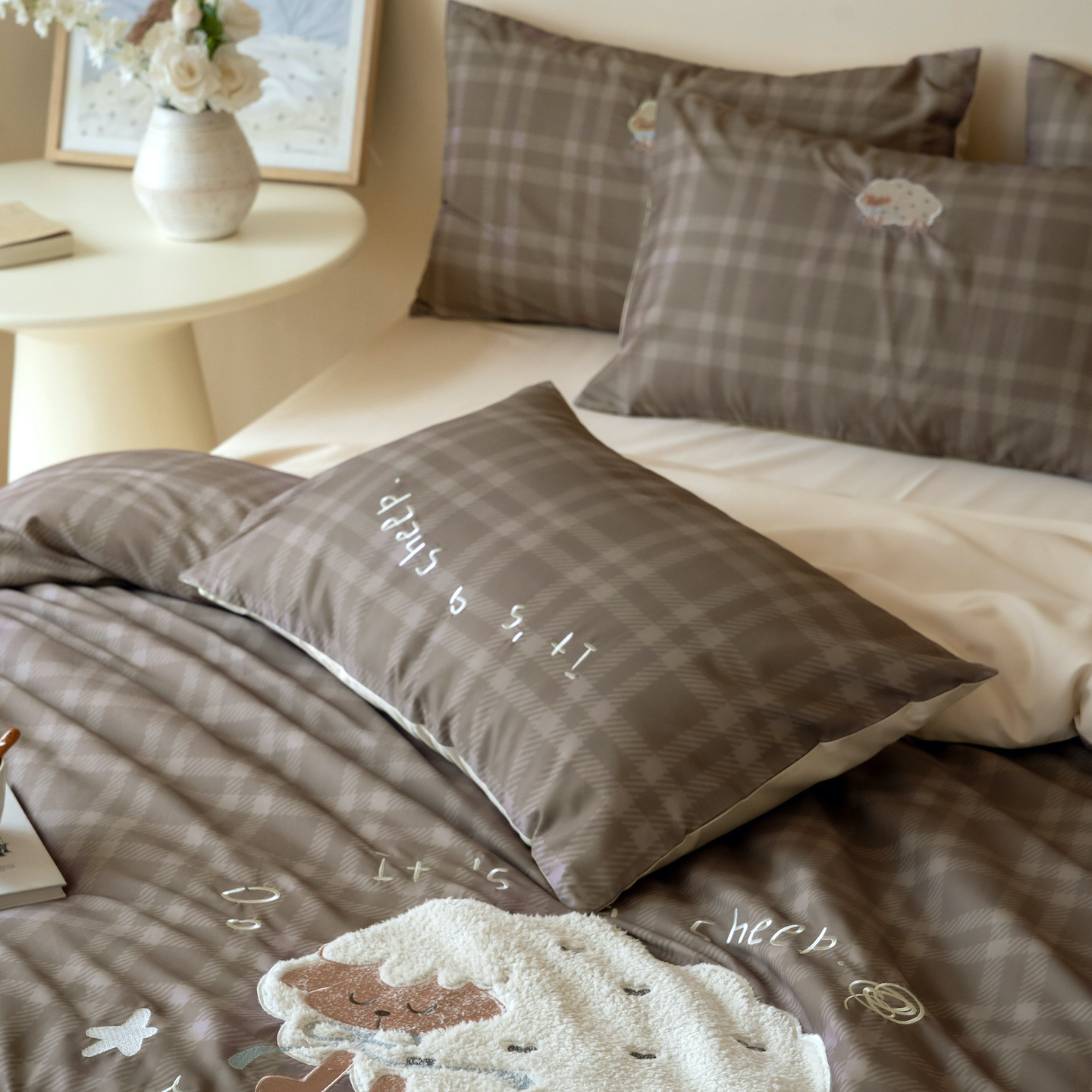 Cotton Bedding Set, Brushed, Cartoon Design