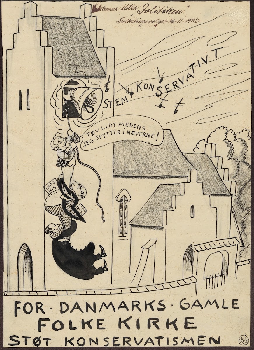 For Danmarks gamle folkekirke  Støt konservatismen 1932