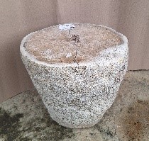 STOOL PALM — SKU BTP.98.25 | Petrified Wood by PJ Antique Bali
