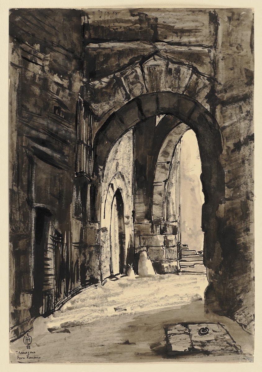 Das Forum Romanum in Tarragona 1938