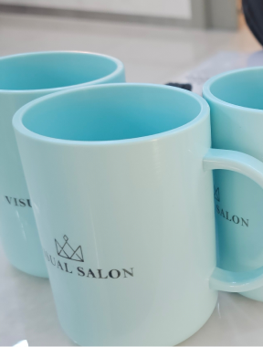 비주얼살롱 로고컵