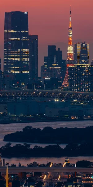 Tokyo, Cityscape, Night, Urban 5K Wallpaper Background