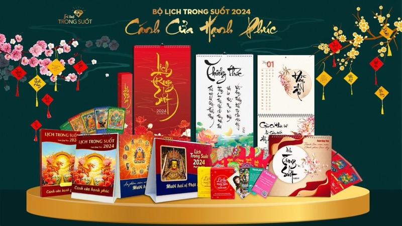 Lịch Trong Suốt 2023 Xuân Quý Mão – Lịch để bàn & Thư Pháp treo tường