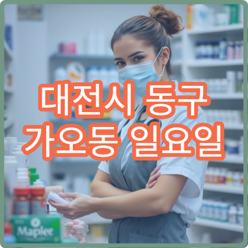 대전시 동구 가오동 일요일 당번약국 당직약국 문여는 곳 안내