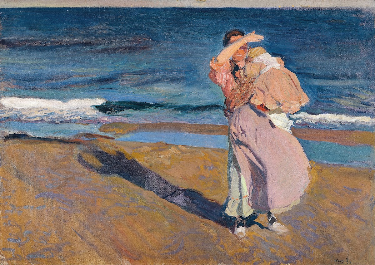 Fisherwomen with her son 1908