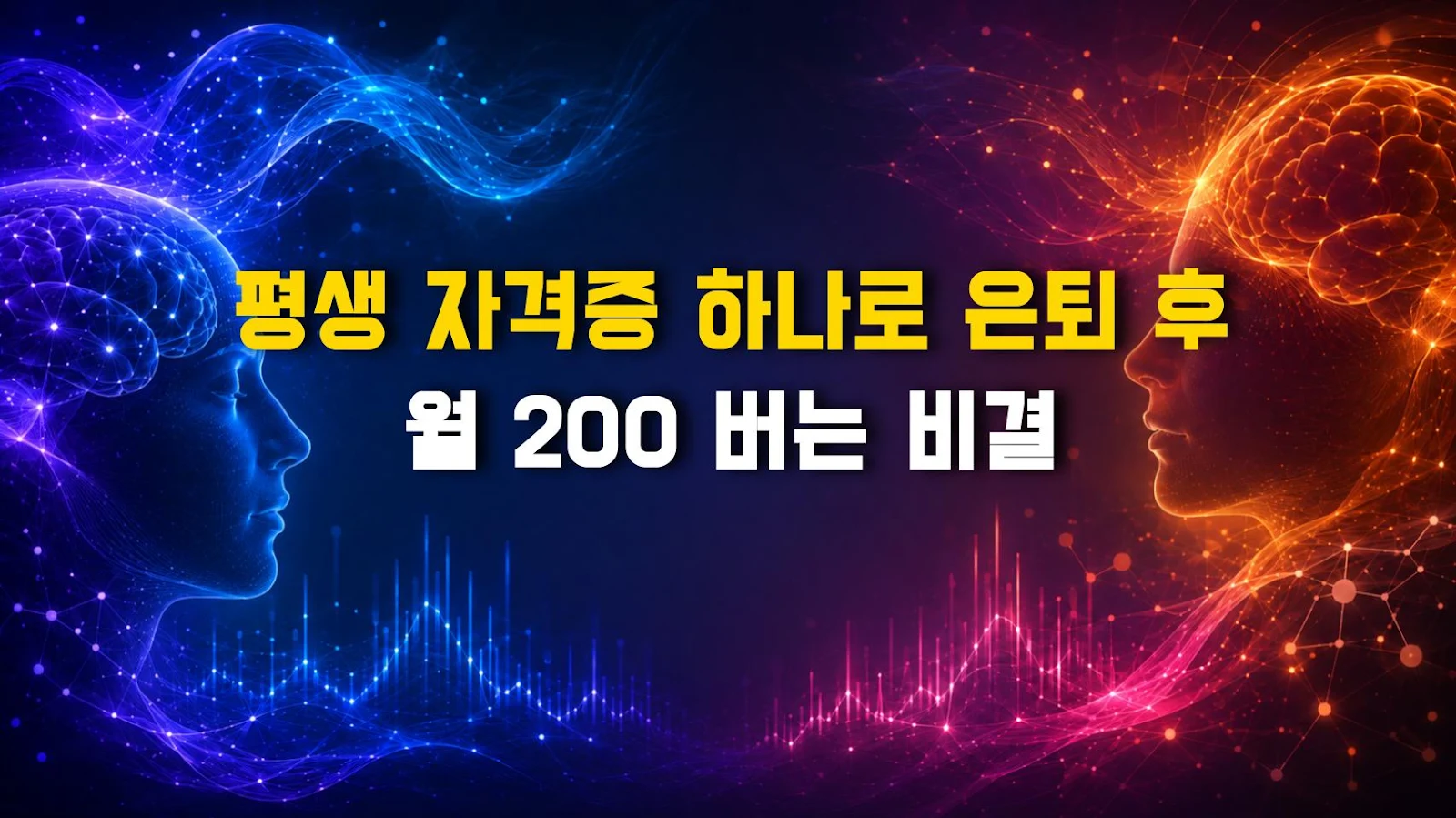 평생 자격증 하나로 은퇴 후 월 200 버는 비결