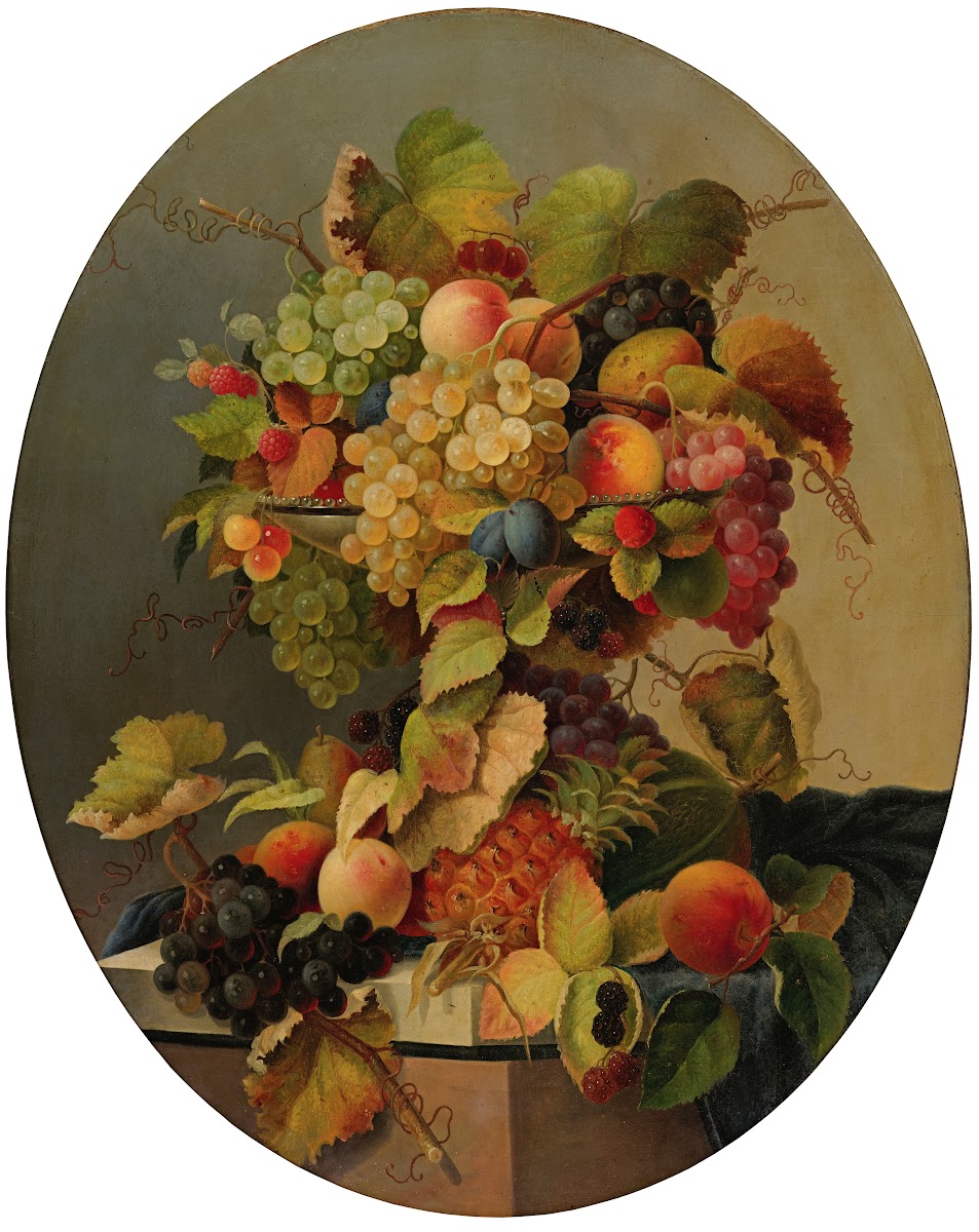 Still Life With Flowers And Fruit