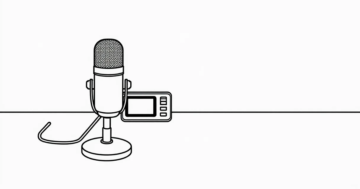유튜브용 마이크 입문 가이드 실패 없는 장비 선택법 일러스트