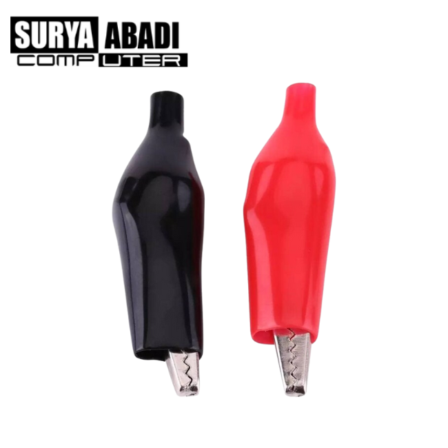 JEPIT BUAYA MERAH-HITAM CLIP