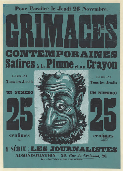 Pour paraitre le jeudi 26 novembre Grimaces contemporaines 1870
