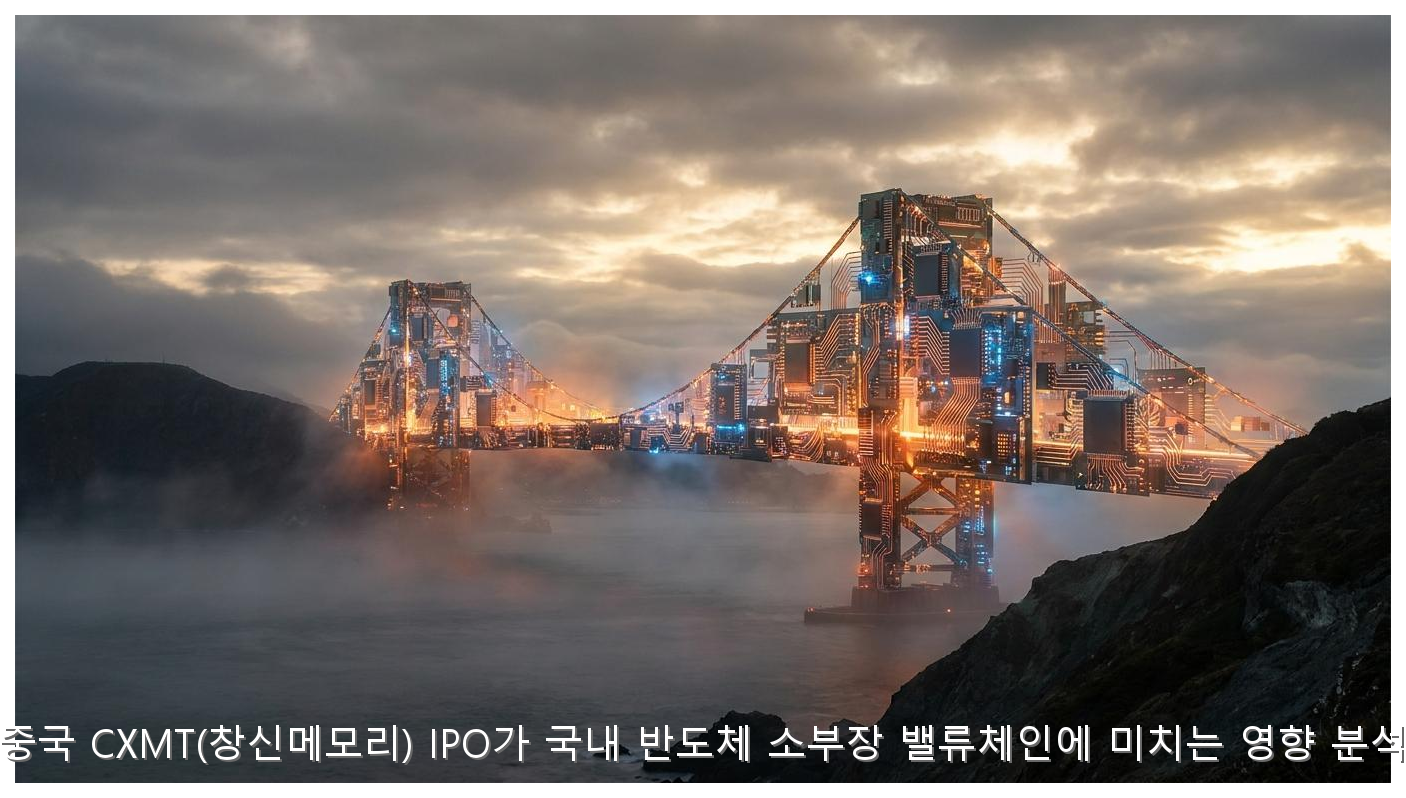 중국 CXMT(창신메모리) IPO가 국내 반도체 소부장 밸류체인에 미치는 영향 분석 핵심 안내 및 분석 인포그래픽 (7)