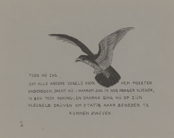 Arend met een winterkoning op de rug 1892