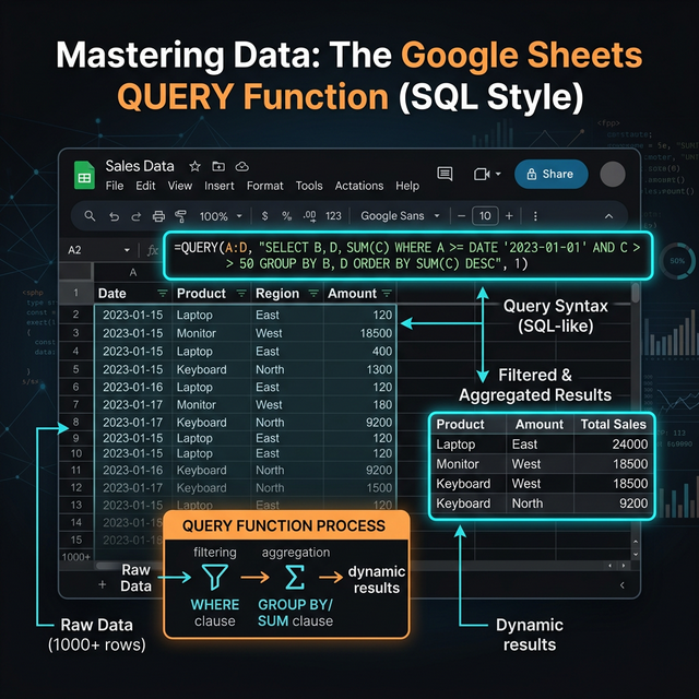 Hàm QUERY trong Google Sheets