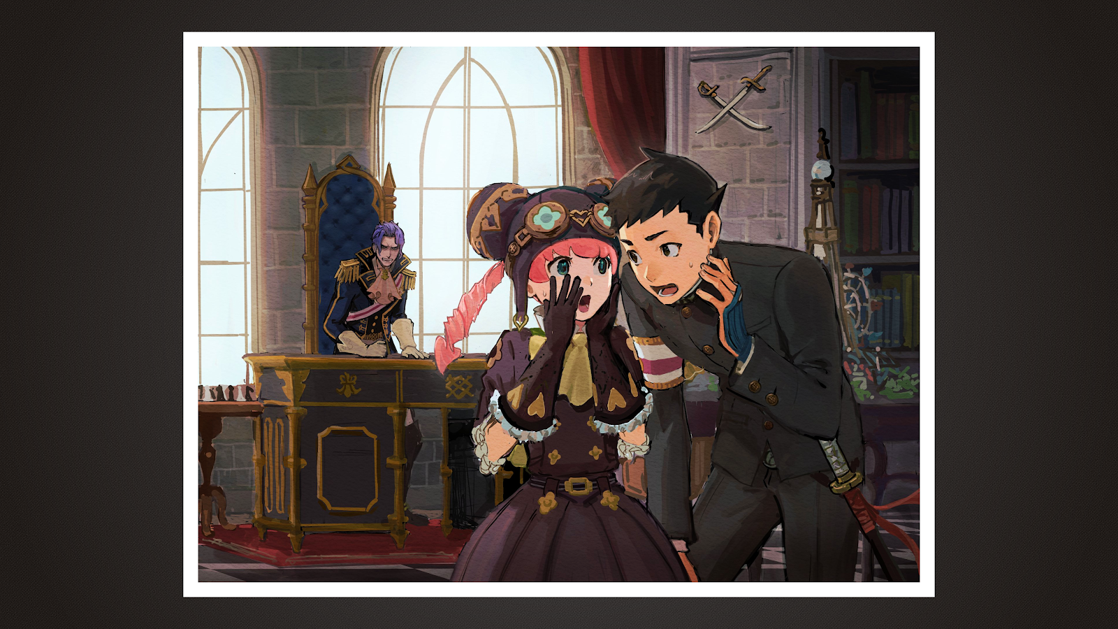 The Great Ace Attorney Investigation - Anime Art Style 4K Wallpaper (3840x2160)