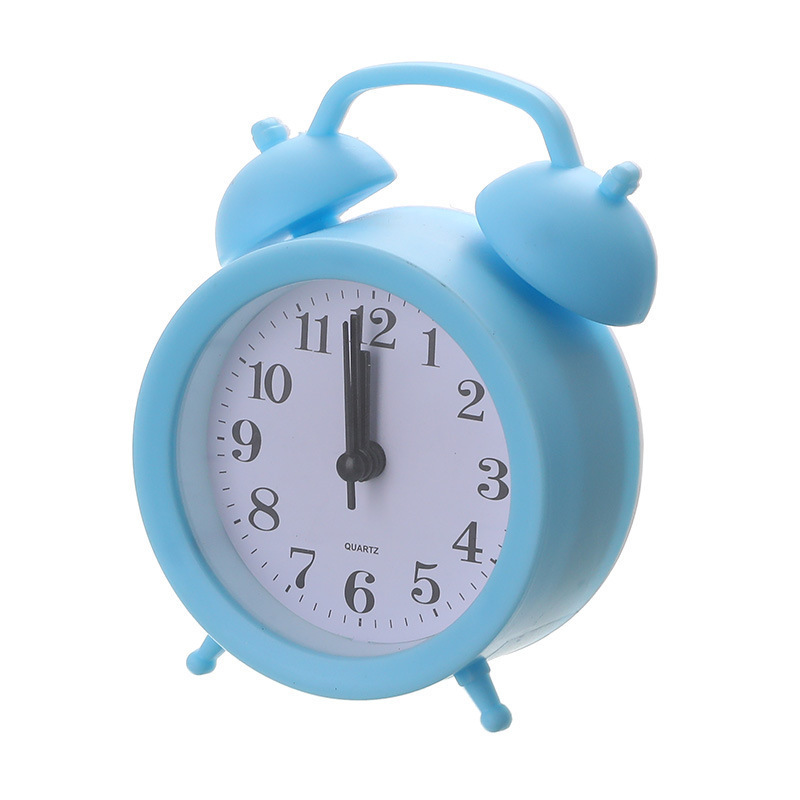 Alarm clock with hands and digital display, 4 cm thick