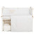 Bedding set for a baby crib 6 el Twins Little Baby white/beige