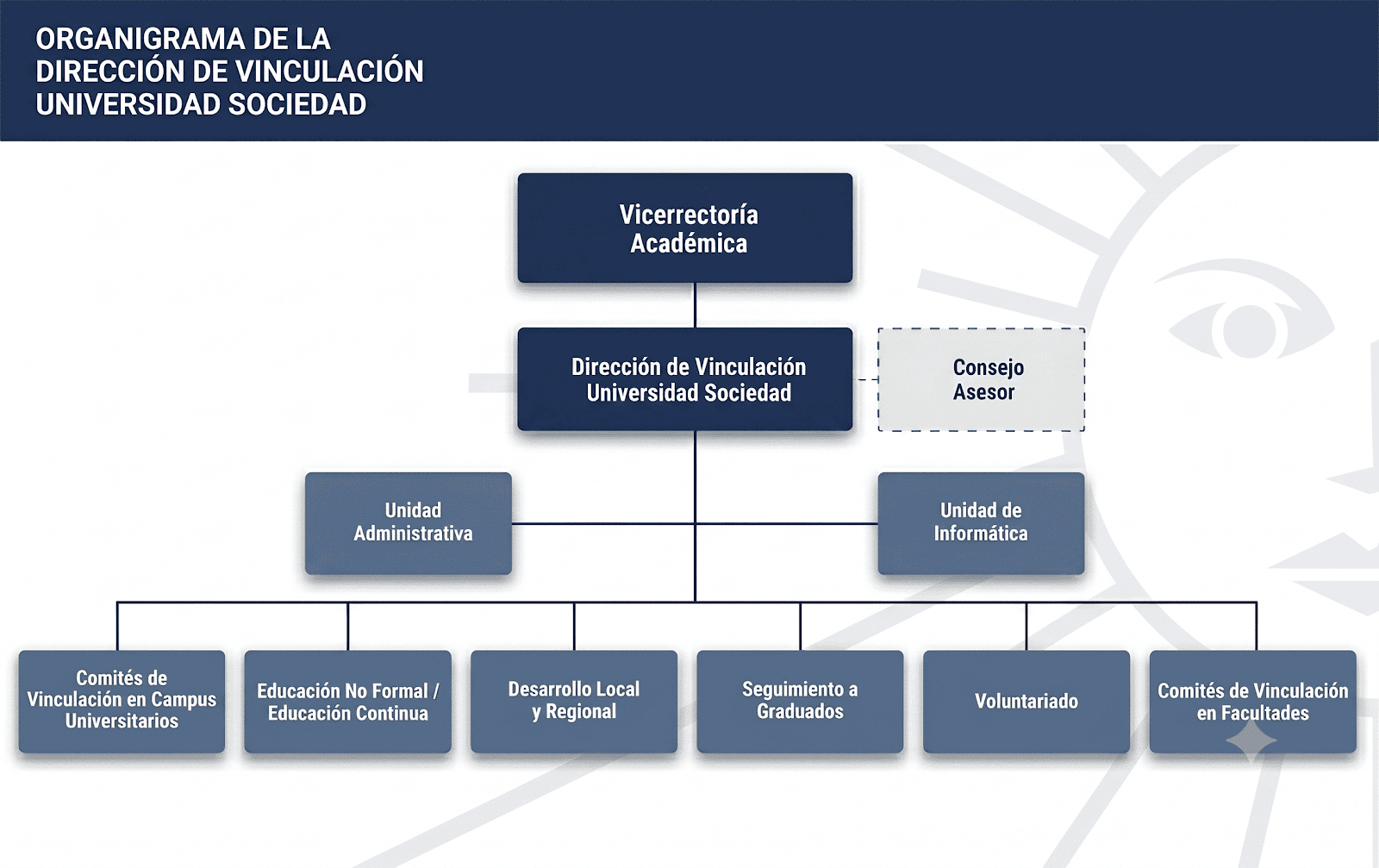Organigrama Dirección de Vinculación Universidad Sociedad