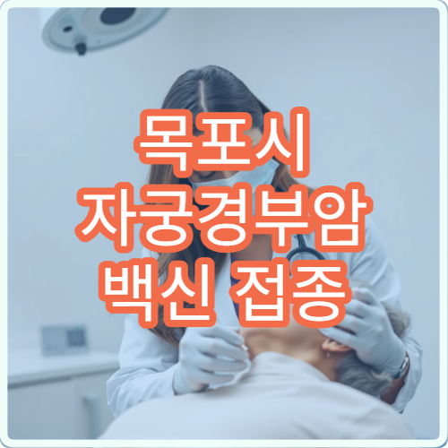 목포시 자궁경부암 백신 접종 병원과 접종 비용 안내
