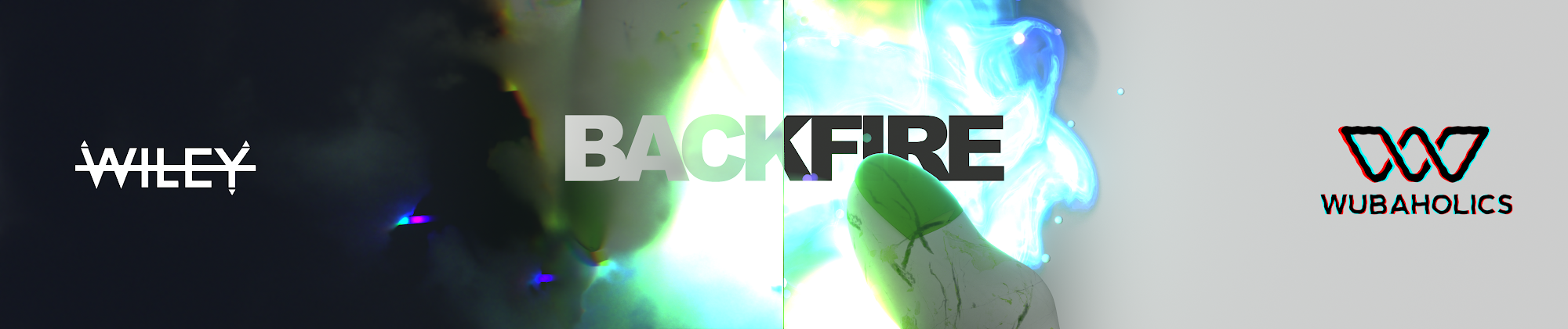 Backfire banner, Wiley lockup