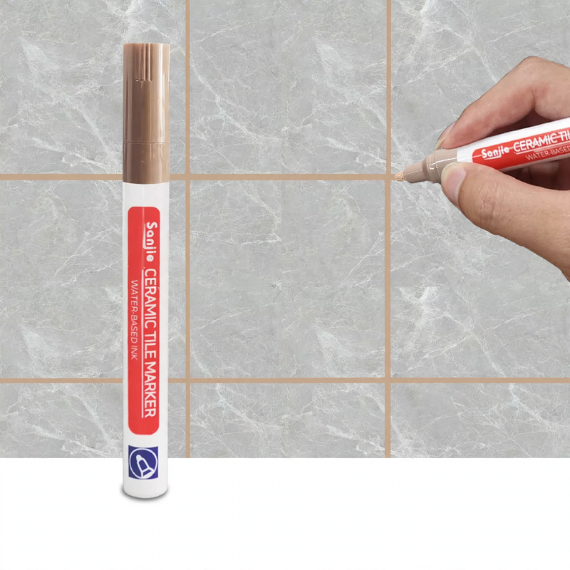 Grout pencil for ceramic tiles in various colors