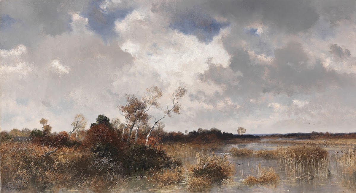 Mooslandschaft im Herbst 1900