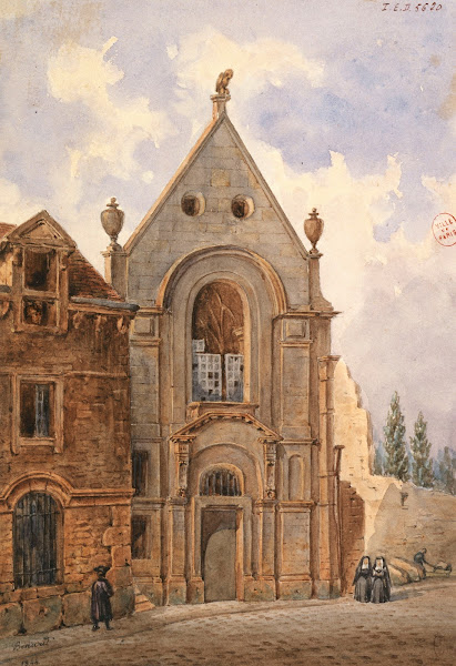 Vue de lextérieur dune chapelle 1844