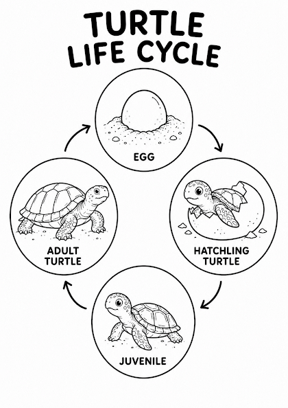 Turtle Life Cycle Worksheet