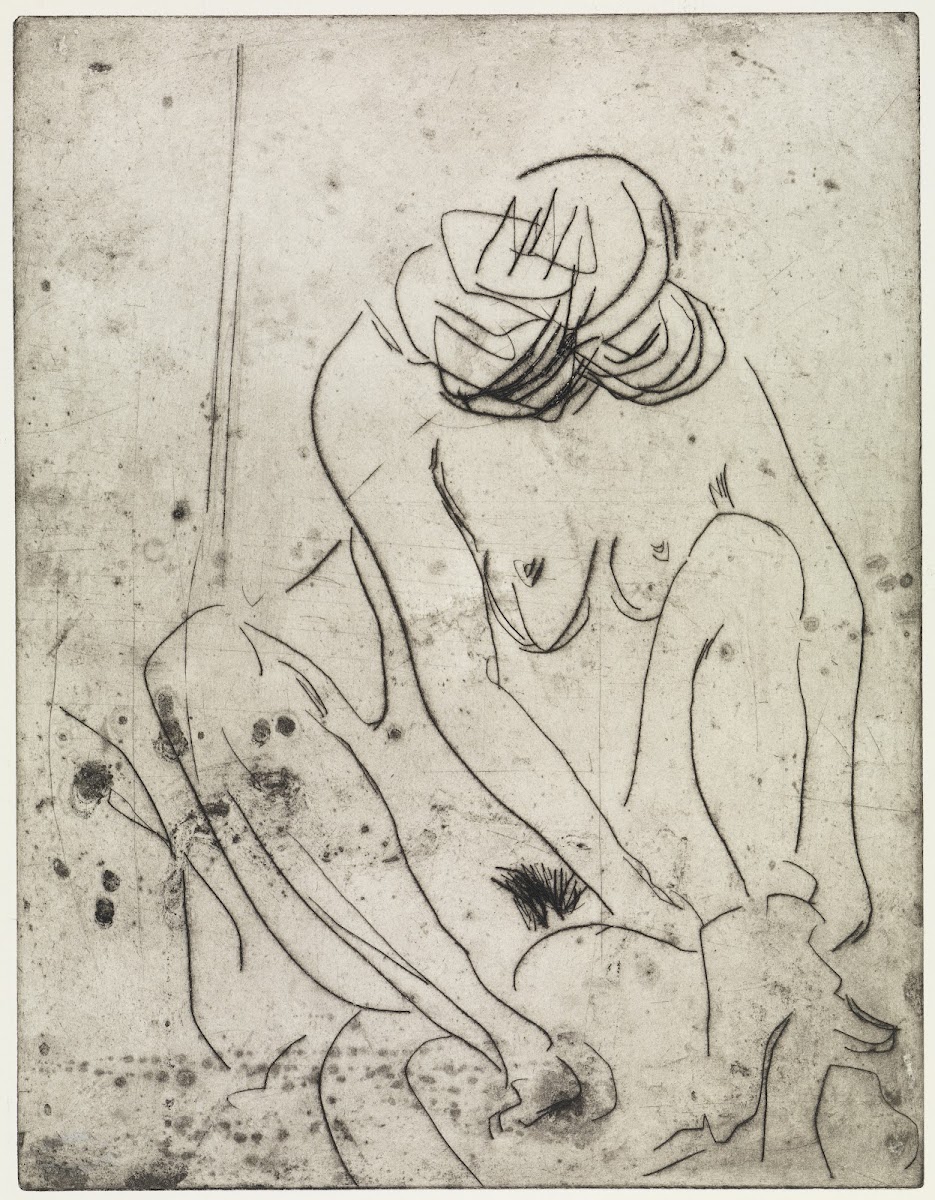 Sich abtrocknendes Mädchen 1909