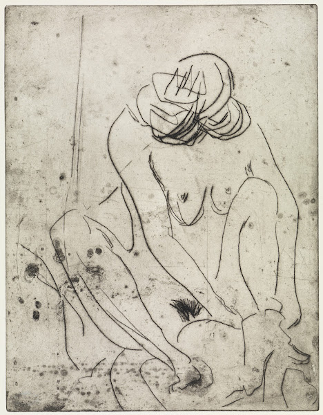 Sich abtrocknendes Mädchen 1909