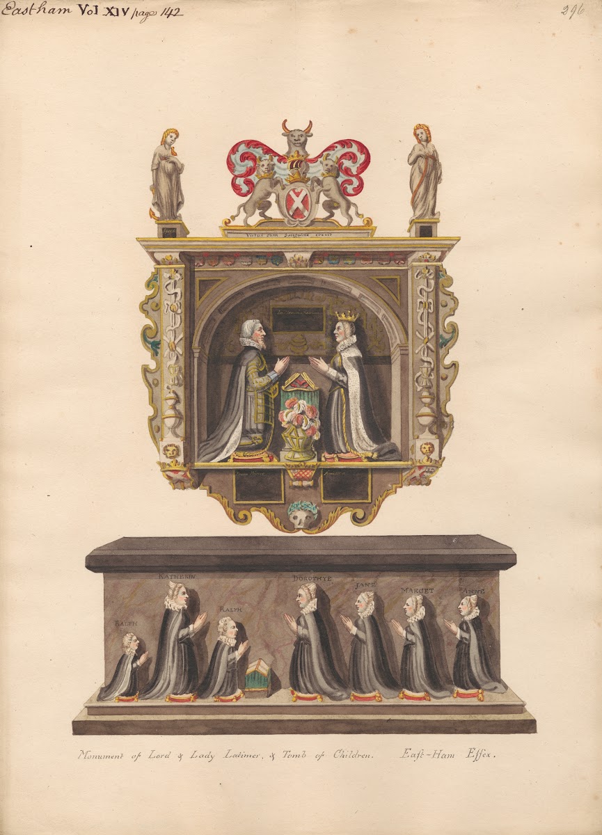 Memorial to Lord and Lady Latimer and Tomb of the children Ralph Katherin Ralph