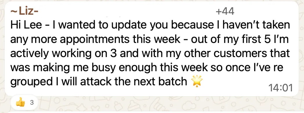 5 meetings, 3 potential deals