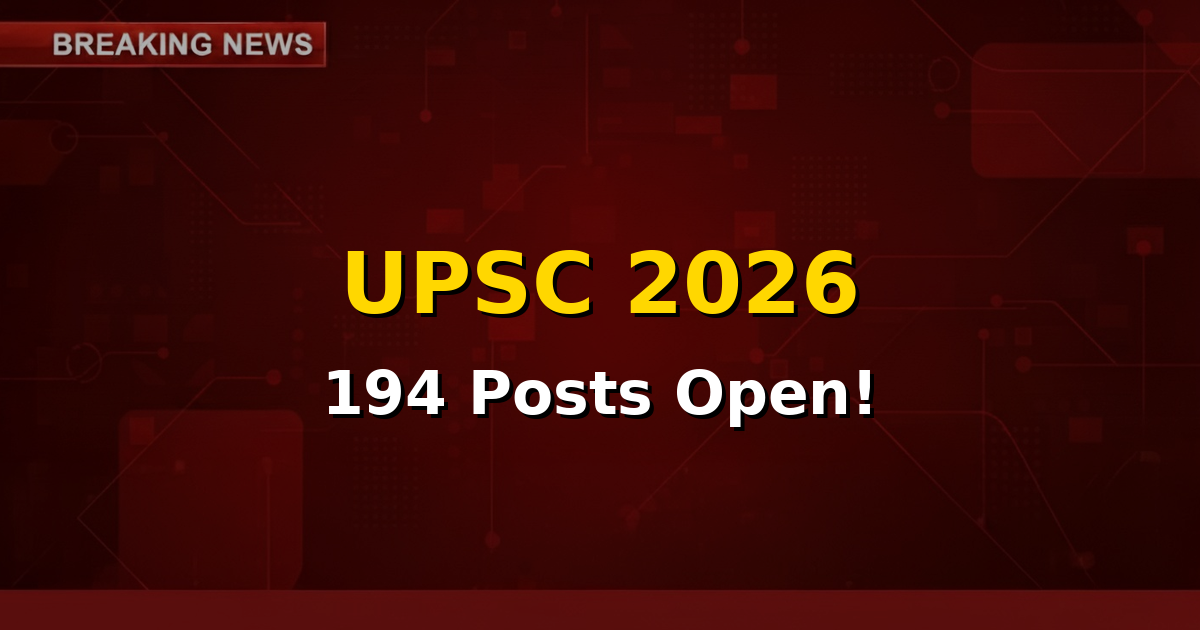 UPSC Recruitment 2026 notification for Deputy Controller and other posts