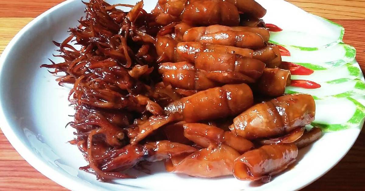 Mực sốt me cay