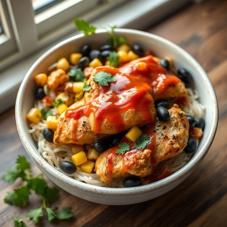 Easy Chipotle Chicken Bowl with Black Beans and Corn – Quick, Flavorful & Budget-Friendly finished