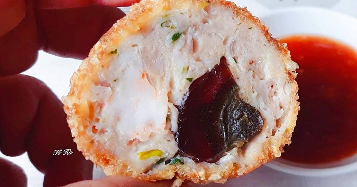 TÔM cuộn trứng bắc thảo