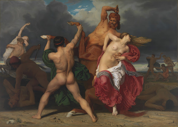 Battle Of The Centaurs And The Lapiths 1852