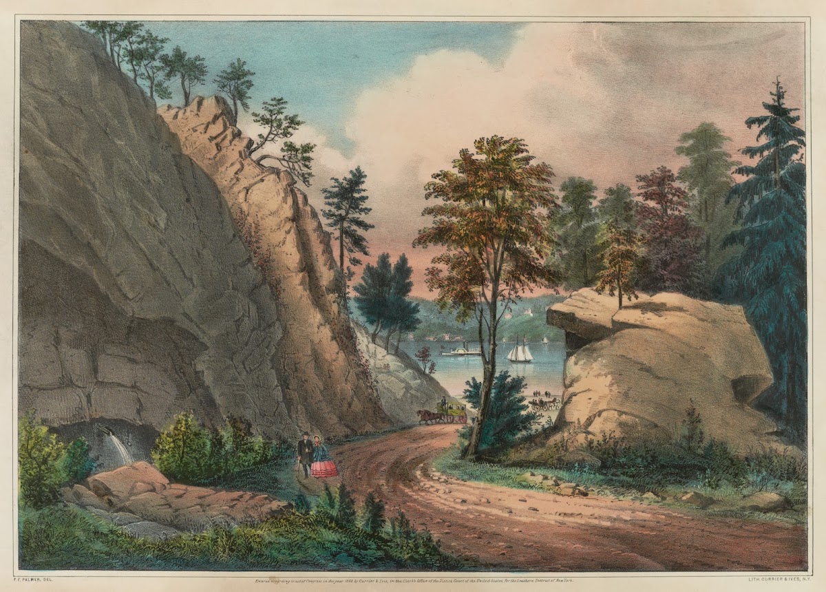 The mountain spring near cozzens dock West Point 1862
