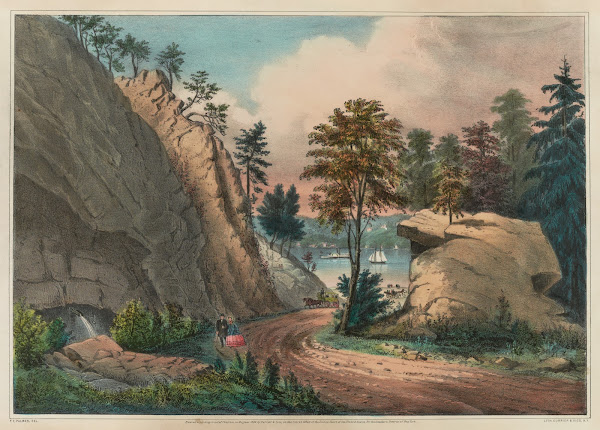 The mountain spring near cozzens dock West Point 1862