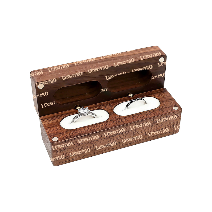 Long Wooden Ring Box