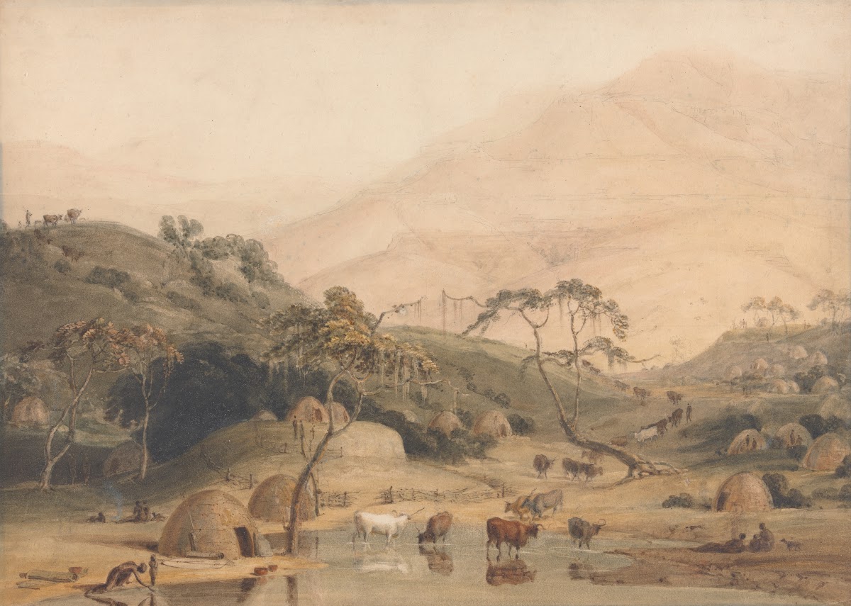 A Kaffir Village ca 1801